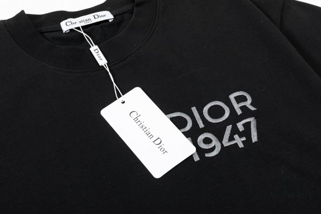 Aodi D*OR (Embroidered Premium Version, Different from Standard Stock) Short Sleeve T-Shirt