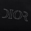 Dior Dior (Embroidery Premium Version, Different from Standard Stock) Short Sleeve T-Shirt, 300g Double-Yarn 100% Cotton, 320g Selanor 1x1 Ribbing, Embroidered Logo, Unisex Design, Colors: Sky Blue, Black, Red