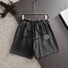 Dior 2025 Spring/Summer New Arrival High-End Elastic Waist Casual Solid Loose Shorts