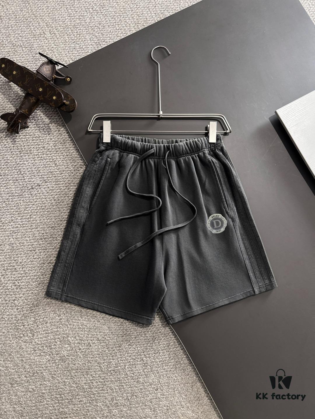 Dior 2025 Spring/Summer New Arrival High-End Elastic Waist Casual Solid Loose Shorts