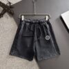 Dior 2025 Spring/Summer New Arrival High-End Elastic Waist Casual Solid Loose Shorts