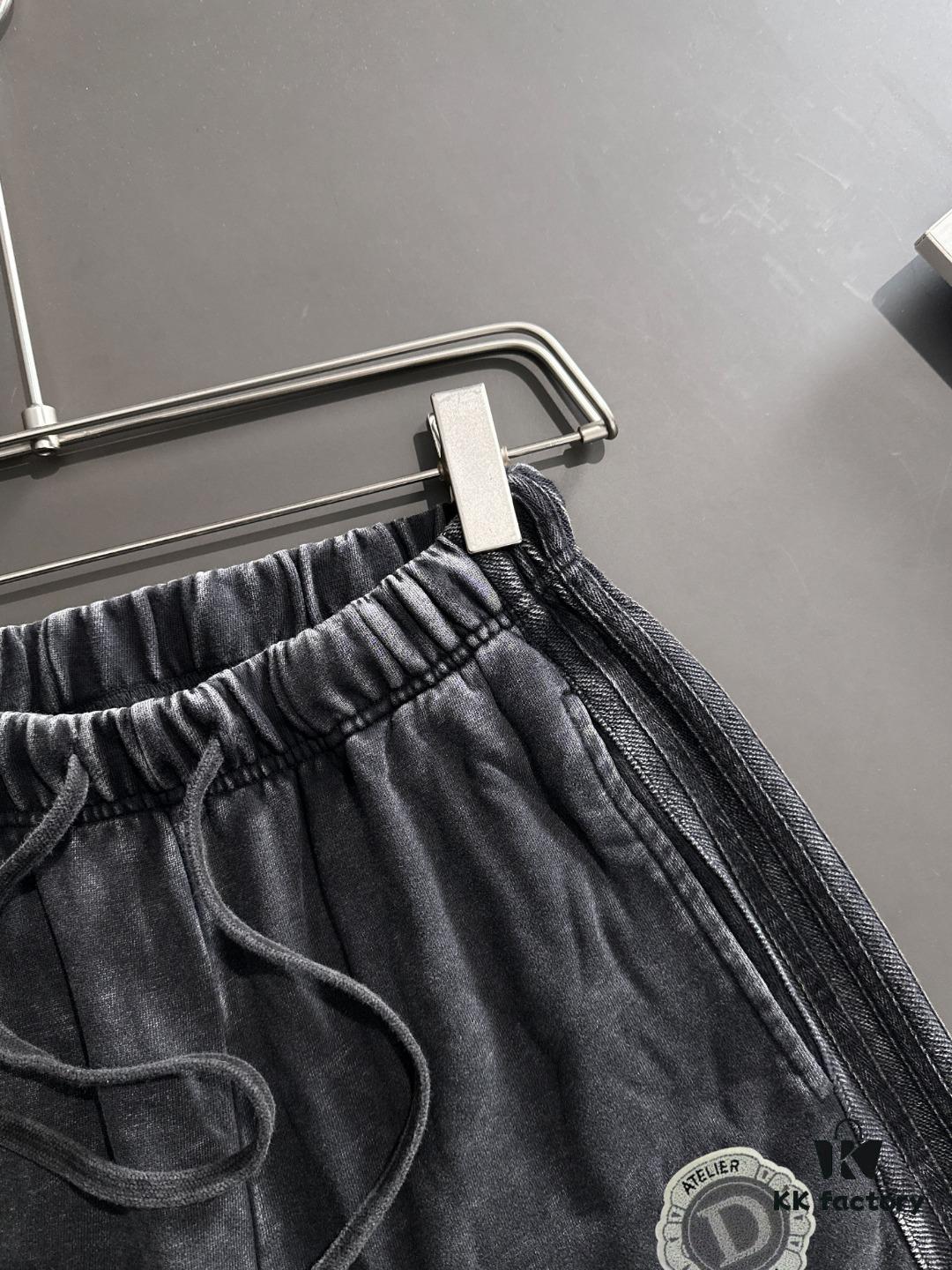 Dior 2025 Spring/Summer New Arrival High-End Elastic Waist Casual Solid Loose Shorts