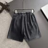 Dior 2025 Spring/Summer New Arrival High-End Elastic Waist Casual Solid Loose Shorts