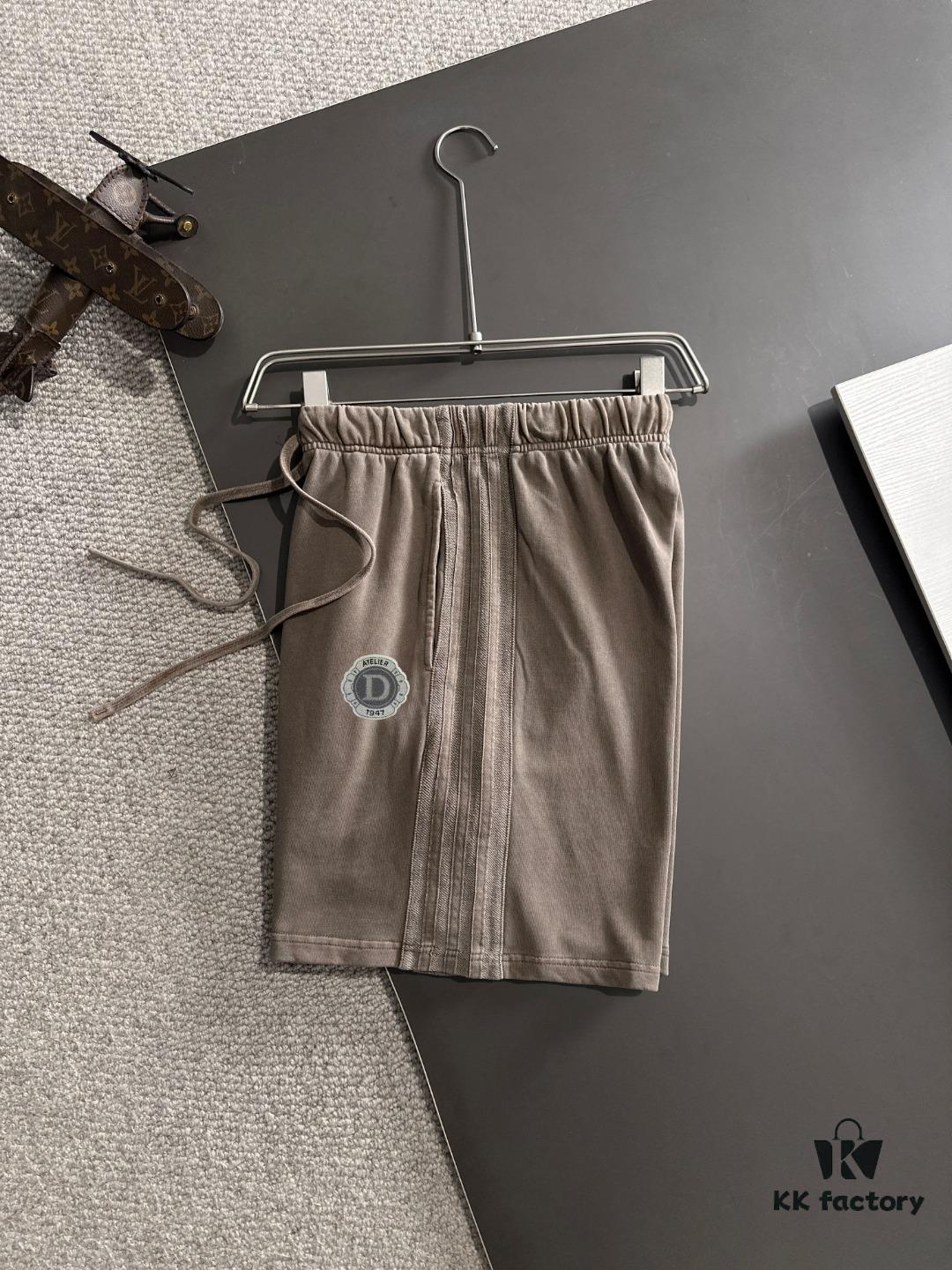 Dior 2025 Spring/Summer New Arrival High-End Elastic Waist Casual Solid Loose Shorts