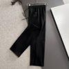 Dior 2025 Spring/Summer New Arrival Elastic Waist Casual Pants, Lightweight Custom Counter Fabric, Highly Breathable and Comfortable, Exquisite Details, Brand-Inspired Design Concept Reflecting High Quality, Soft and Smooth Touch