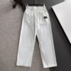 Dior 2025 Spring/Summer New Elastic Waist Casual Pants, Lightweight Custom Counter Fabric, Breathable and Comfortable, Exquisite Details, Brand Design Concept, High Quality, Soft and Smooth Touch