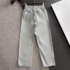 Dior 2025 Spring/Summer New Arrival Elastic Waist Casual Pants, Lightweight Custom Counter Fabric, Highly Breathable and Comfortable, Exquisitely Designed with Brand Elements Reflecting High Quality, Soft and Smooth to the Touch, Featuring a Relaxed Cut with Excellent Fit