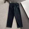 Dior 2025 Spring/Summer New Arrival Elastic Waist Casual Pants, Lightweight Custom Counter Fabric, Highly Breathable and Comfortable, Exquisitely Designed with Brand Elements Reflecting High Quality and Refined Craftsmanship, Soft and Smooth to the Touch, Featuring a Leisure Cut with an Excellent Fit