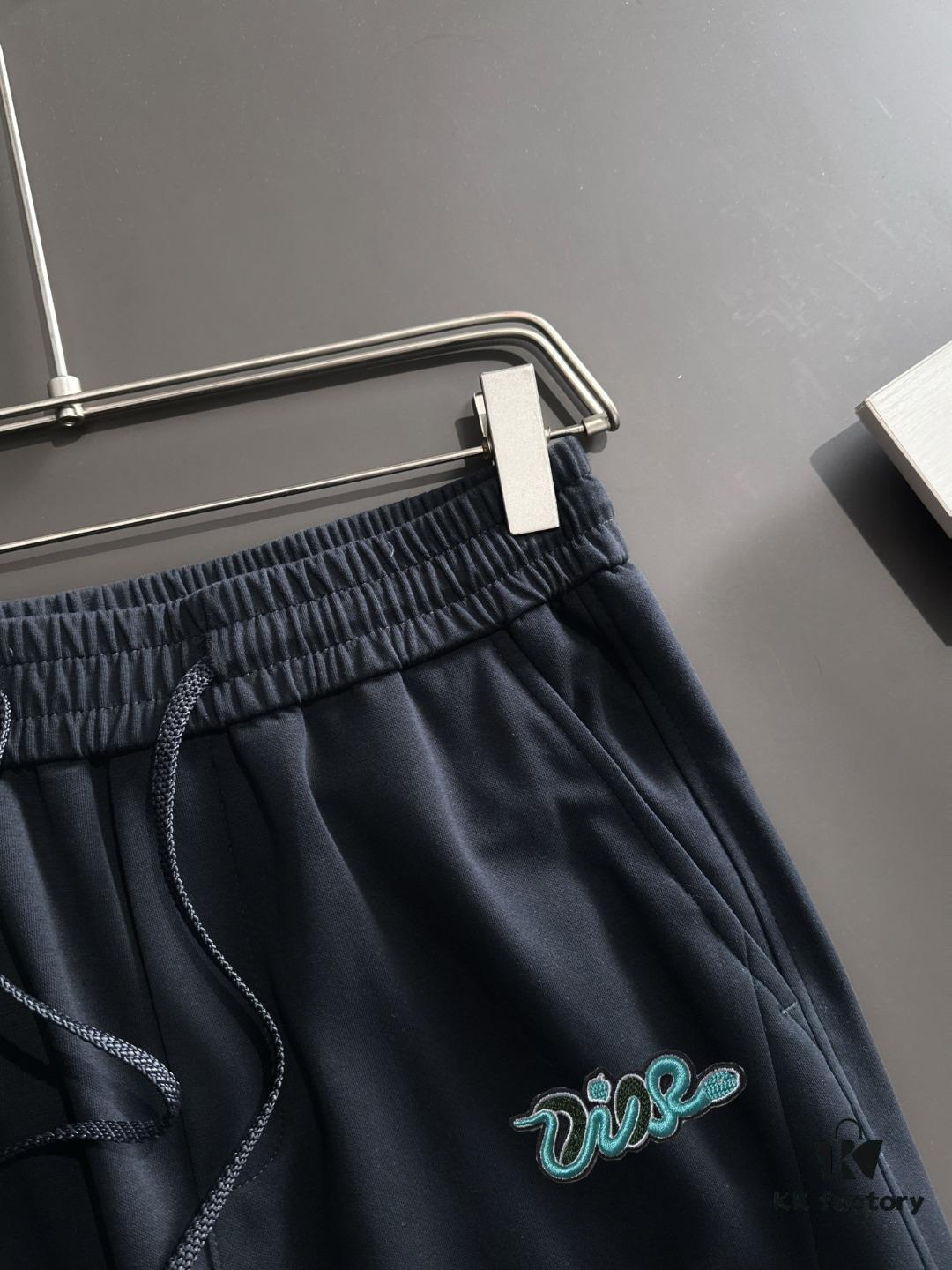 Dior 2025 Spring/Summer New Arrival Elastic Waist Casual Pants, Lightweight Custom Counter Fabric, Highly Breathable and Comfortable, Exquisitely Designed with Brand Elements Reflecting High Quality and Refined Craftsmanship, Soft and Smooth to the Touch, Featuring a Leisure Cut with an Excellent Fit