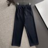 Dior 2025 Spring/Summer New Arrival Elastic Waist Casual Pants, Lightweight Custom Counter Fabric, Highly Breathable and Comfortable, Exquisitely Designed with Brand Elements Reflecting High Quality and Refined Craftsmanship, Soft and Smooth to the Touch, Featuring a Leisure Cut with an Excellent Fit