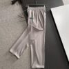 Dior 2025 Spring/Summer New Elastic Waist Casual Pants, Lightweight Custom Counter Fabric, Highly Breathable and Comfortable, Exquisite Details, Brand Design Concept Reflecting High Quality, Soft and Delicate Touch