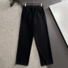 Dior 2025 Spring/Summer New Arrival Elastic Waist Casual Pants, Lightweight Premium Counter Custom Fabric, Highly Breathable and Comfortable, Exquisitely Designed with Brand Identity, Superior Quality, Soft and Smooth Touch, Stylish Relaxed Cut with Excellent Fit