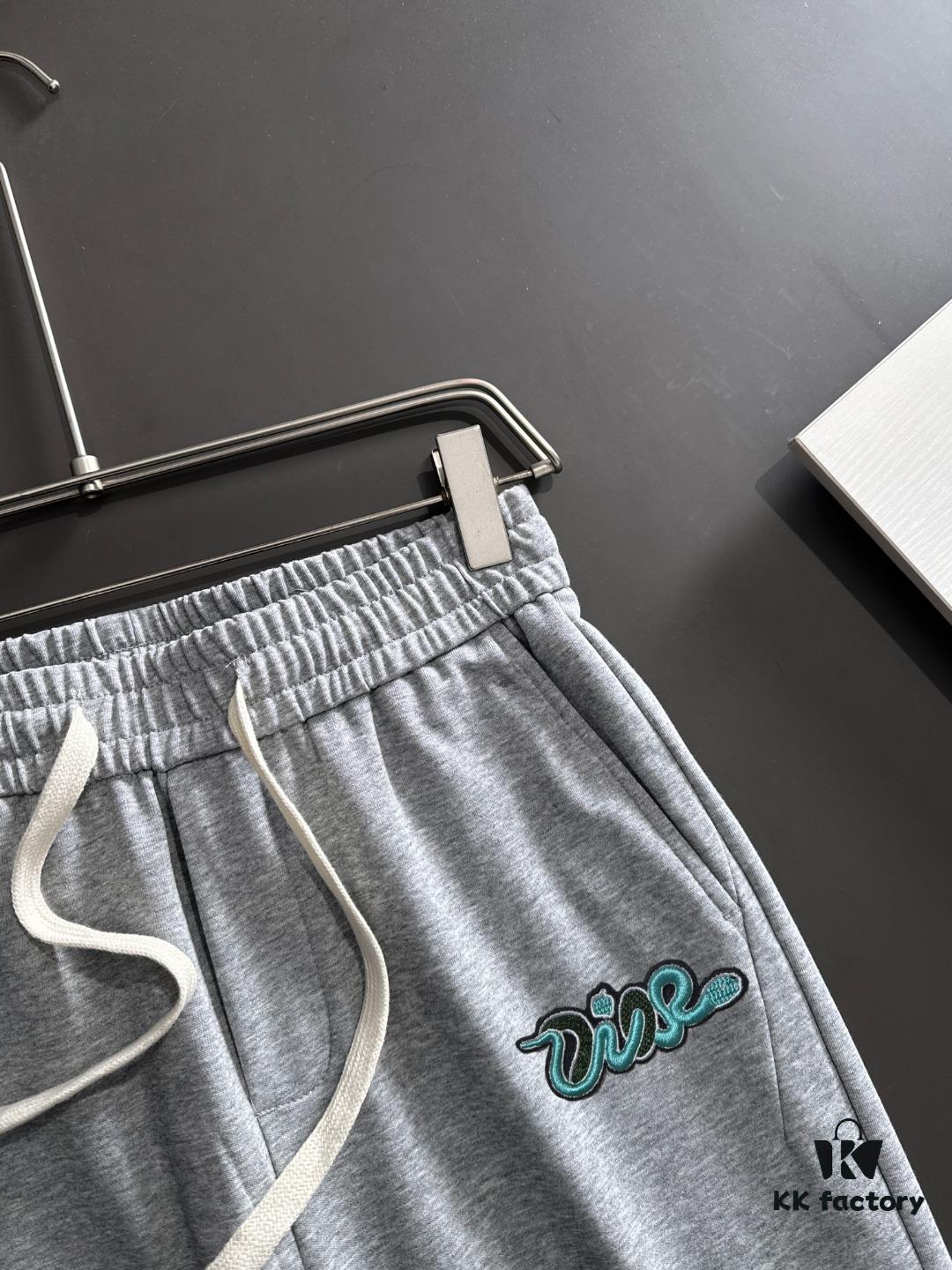 Dior 2025 Spring/Summer New Arrival Elastic Waist Casual Pants, Lightweight Custom Counter Fabric, Highly Breathable and Comfortable, Exquisitely Designed with Brand Elements Reflecting High Quality, Soft and Smooth Touch, Stylish Relaxed Cut with Excellent Fit