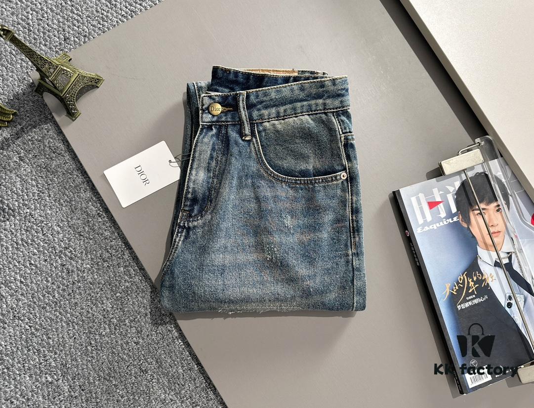Dior 2025 All-Season Relaxed Straight-Leg Jeans – The Epitome of Trendy Fashion