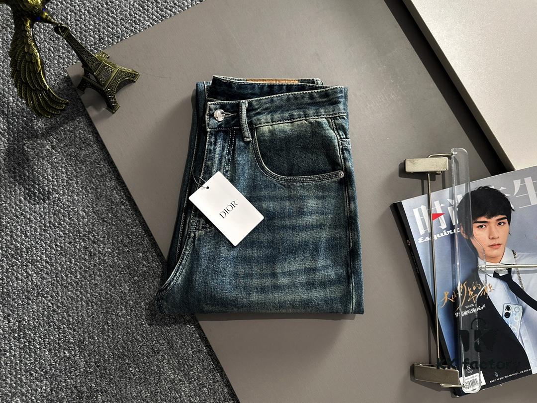 Dior 2025 All-Season Relaxed Straight-Leg Jeans, The Epitome of Trend! Fashion Influencers' Favorite