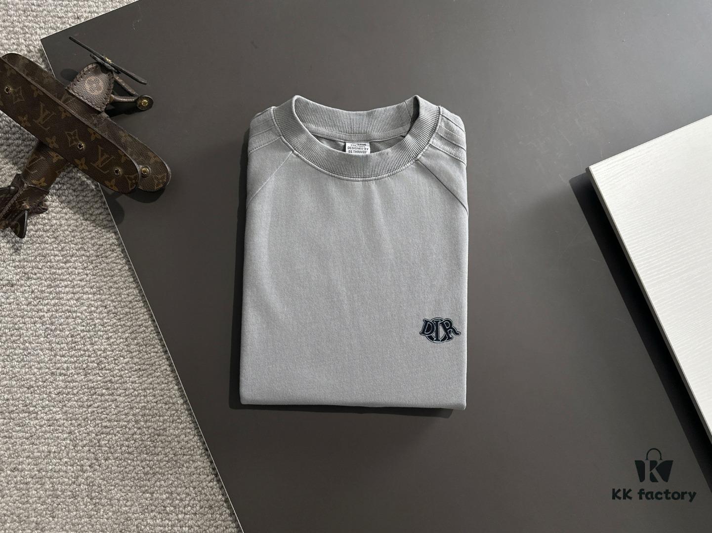 High-Quality DIOR Men's Tie-Dye Washed Short-Sleeve T-Shirt 2025 Spring/Summer New Arrival