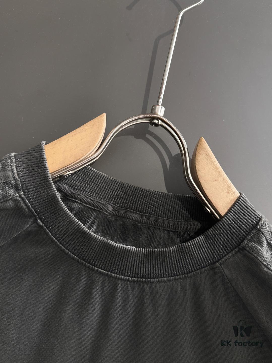 High-Quality DIOR Men's Tie-Dye Washed Short-Sleeve T-Shirt 2025 Spring/Summer New Arrival