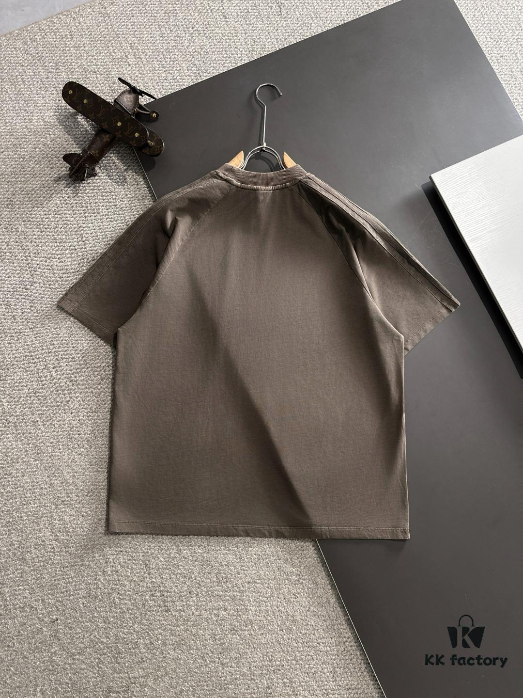 High-Quality DIOR Men's Tie-Dye Washed Short-Sleeve T-Shirt, Spring/Summer 2025 New Arrival