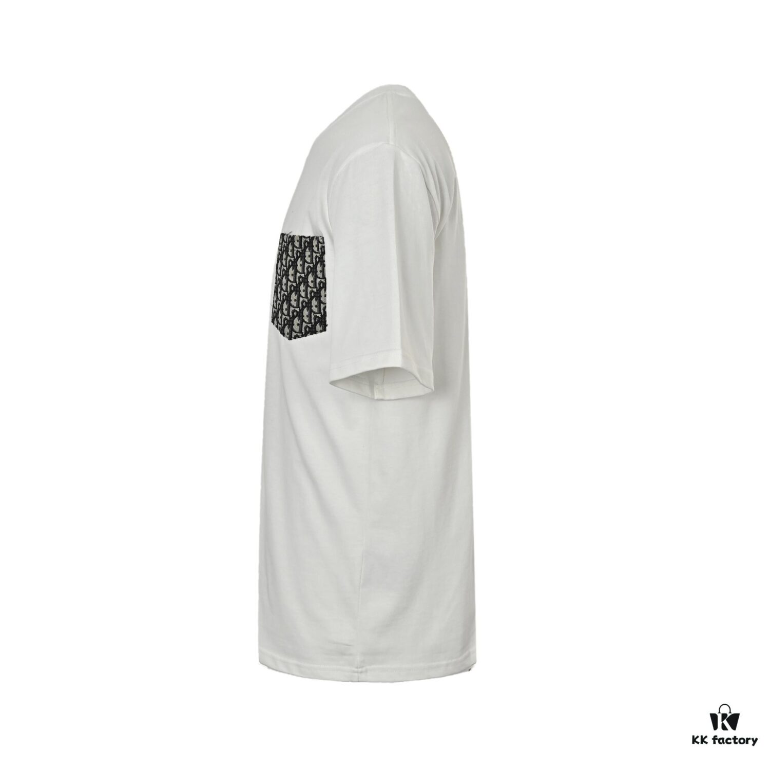 Dior 25SS Vintage Jacquard Pocket Short Sleeve T-Shirt