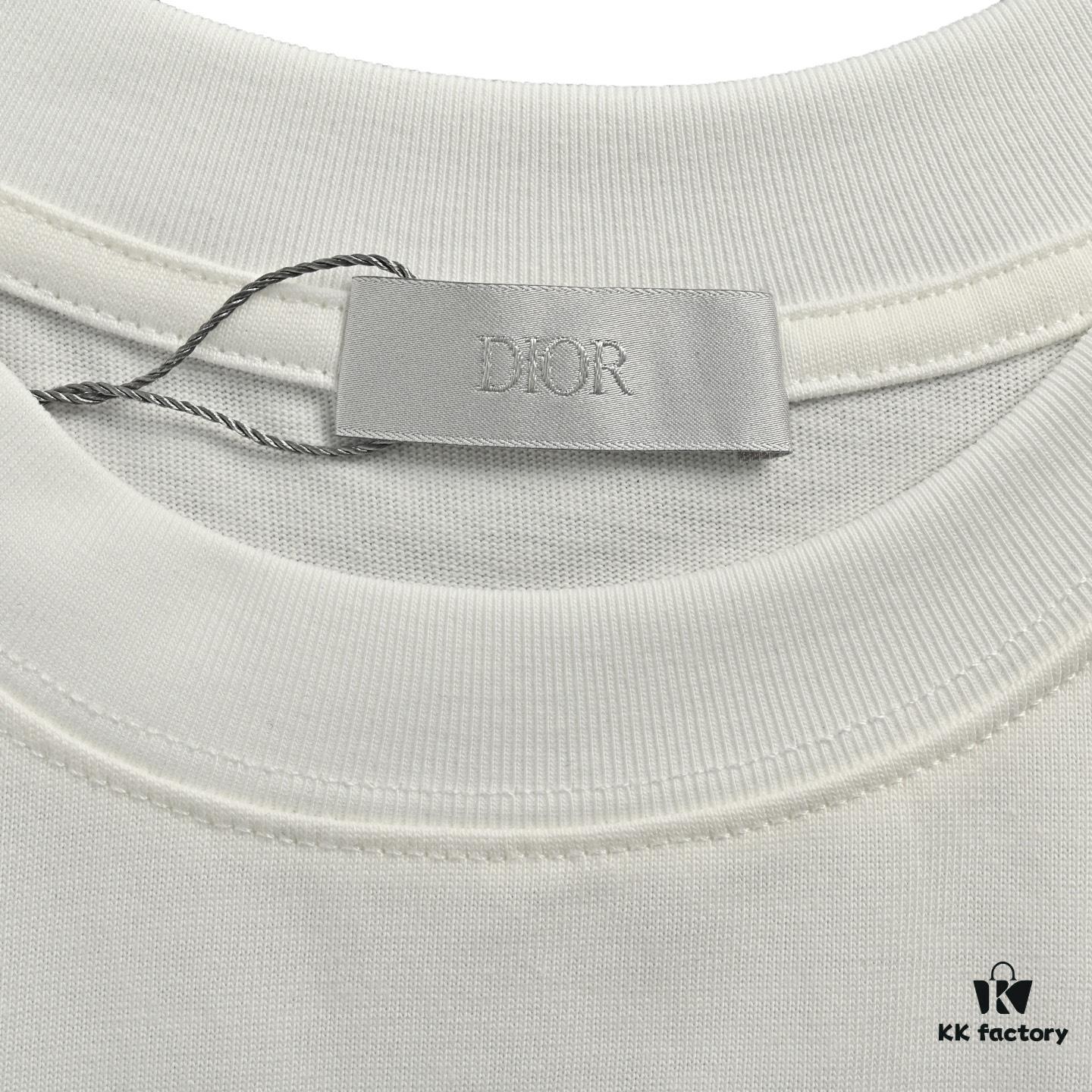 Dior 25SS Vintage Jacquard Pocket Short Sleeve T-Shirt