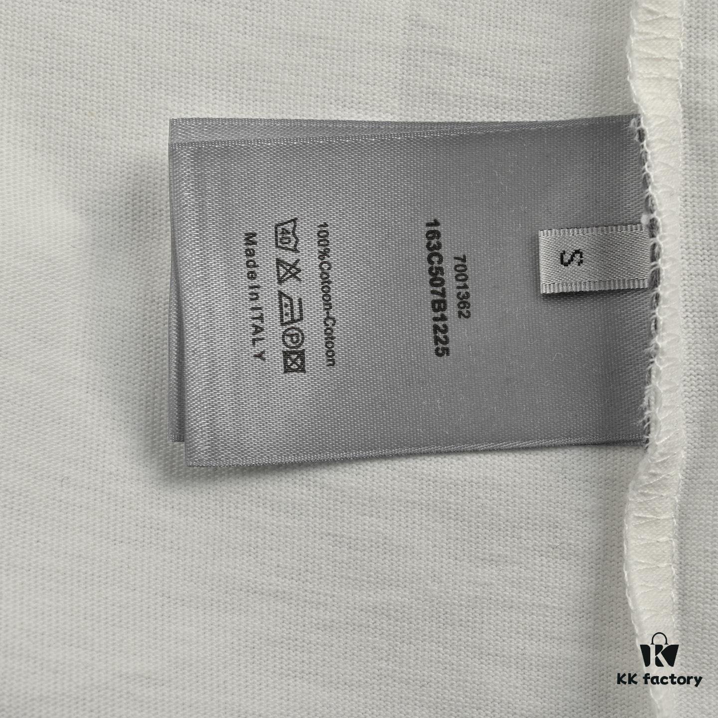 Dior 25SS Vintage Jacquard Pocket Short Sleeve T-Shirt