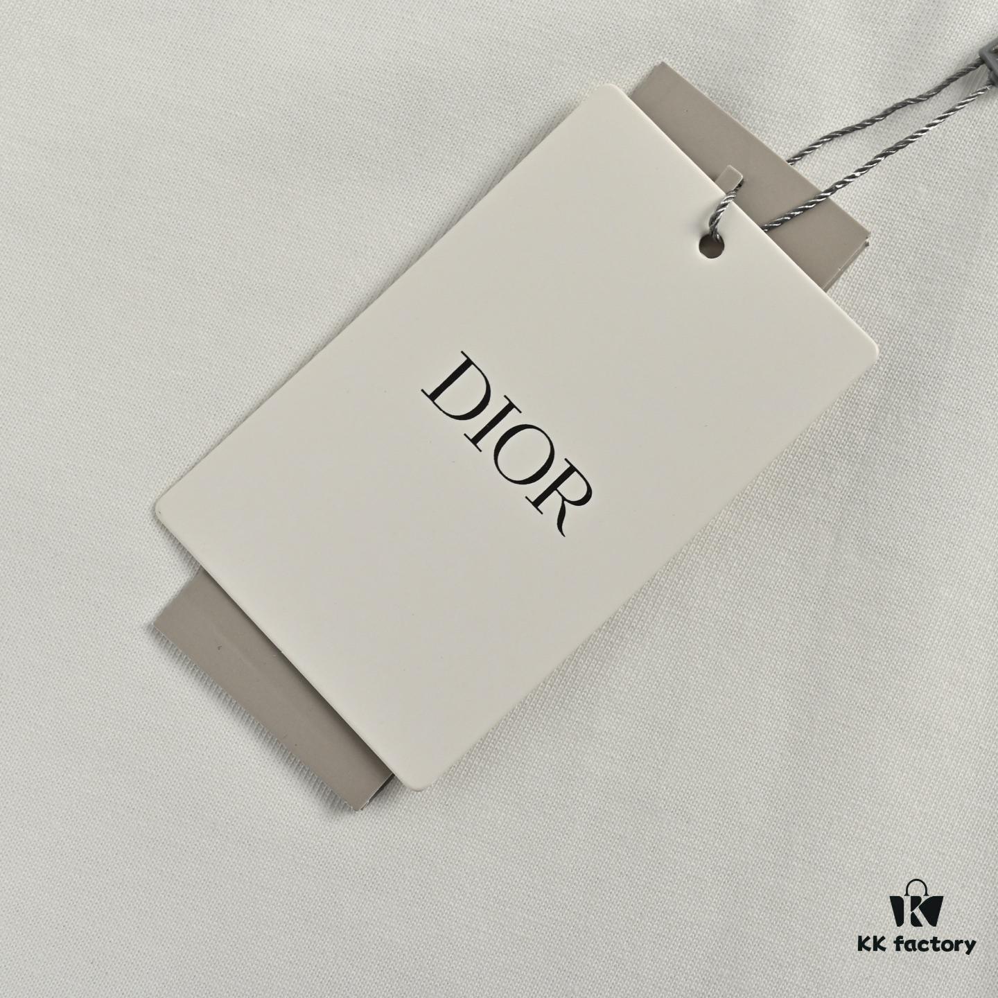 Dior 25SS Vintage Jacquard Pocket Short Sleeve T-Shirt