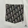 Dior 25SS Vintage Jacquard Pocket Short Sleeve T-Shirt