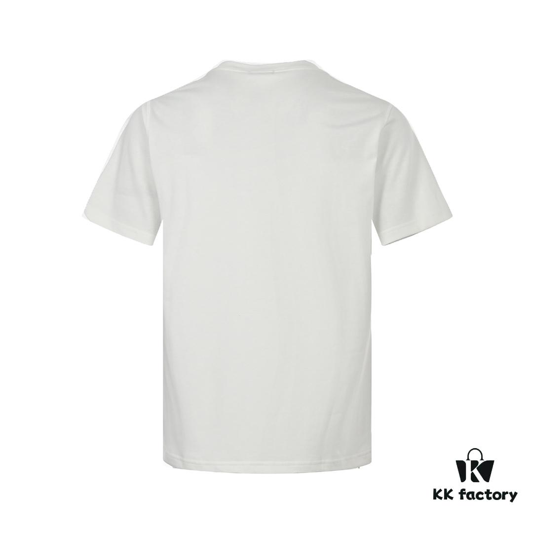 Dior 22SS Embroidered Floral Letter Short Sleeve T-Shirt