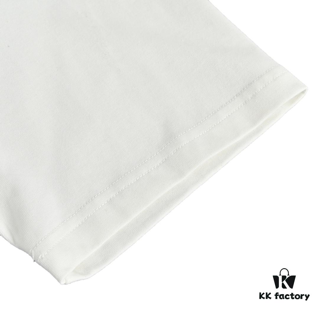 Dior 22SS Embroidered Floral Letter Short Sleeve T-Shirt