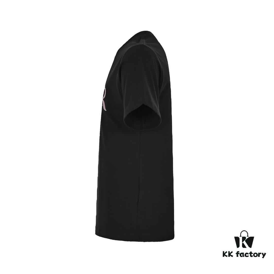 Dior 22SS Embroidered Floral Letter Short-Sleeve