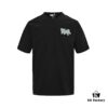 Dior Logo Embroidered Short Sleeve T-Shirt with Double Exposure Brush Stitch
