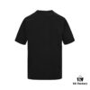 Dior Logo Embroidered Short Sleeve T-Shirt with Double Exposure Brush Stitch