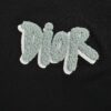 Dior Logo Embroidered Short Sleeve T-Shirt with Double Exposure Brush Stitch