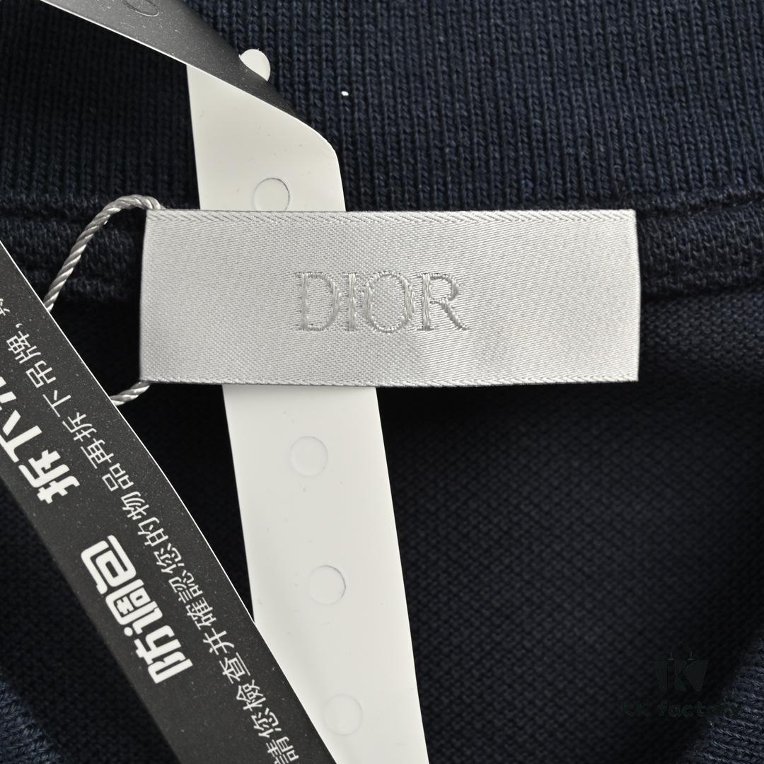 Dior 24SS Embroidered Polo Short-Sleeve Shirt