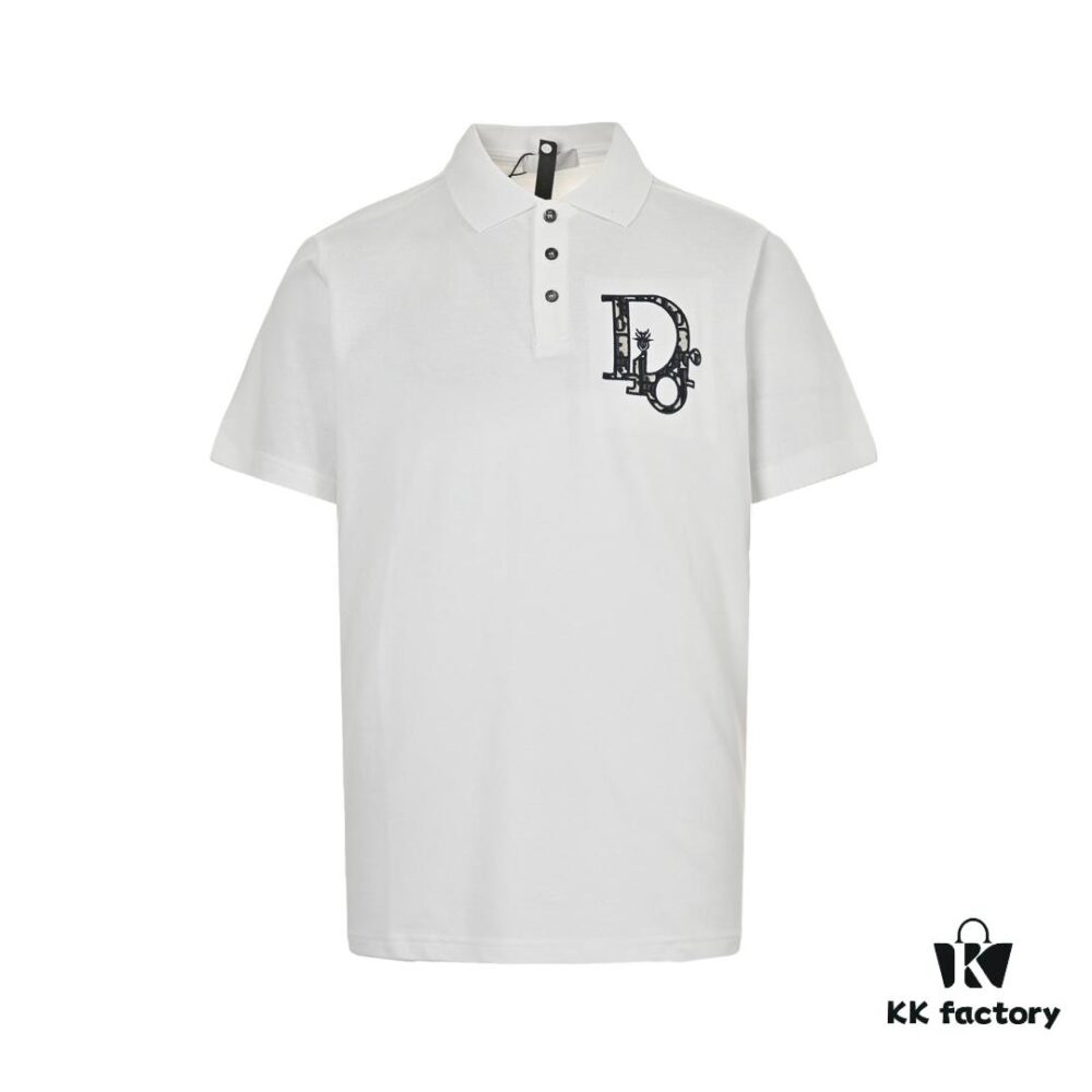 Dior 24SS Embroidered Polo Short-Sleeve Shirt