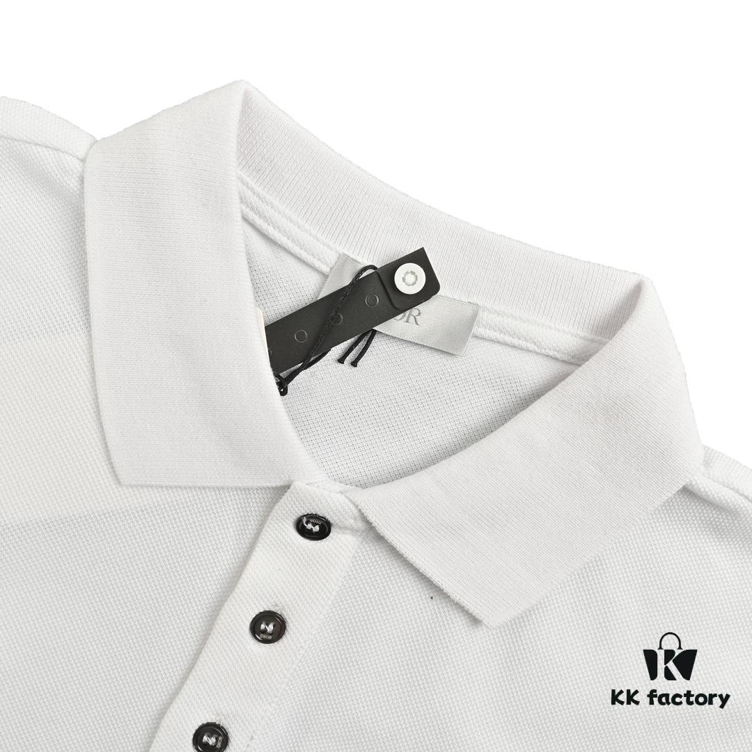 Dior 24SS Embroidered Polo Short-Sleeve Shirt