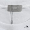 Dior 23SS Embroidered Silver Logo Short Sleeve T-Shirt