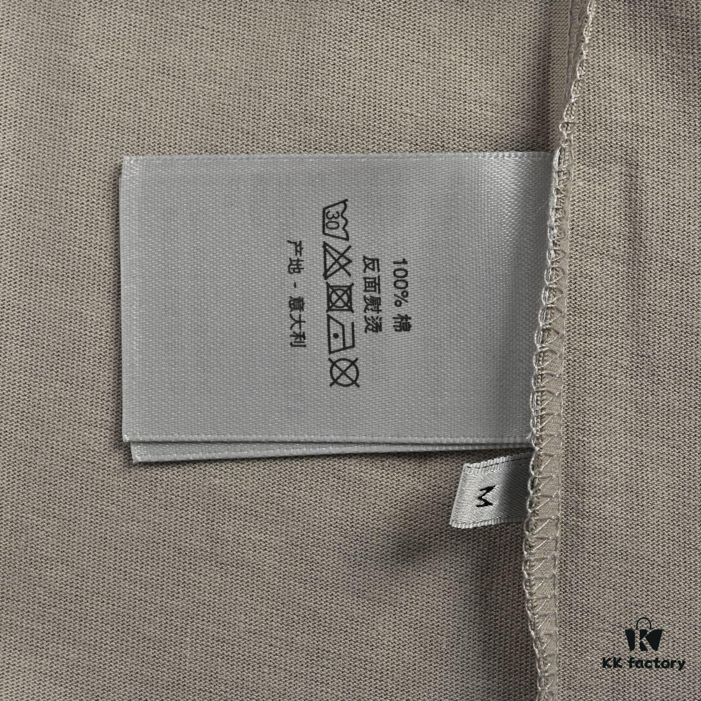 Dior Pocket Embroidered Letter Short Sleeve T-Shirt