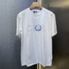 DIOR Letter Embroidered Badge Logo Short Sleeve T-Shirt