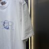 DIOR Letter Embroidered Badge Logo Short Sleeve T-Shirt