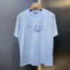 DIOR Letter Embroidery Badge Logo Short Sleeve T-Shirt