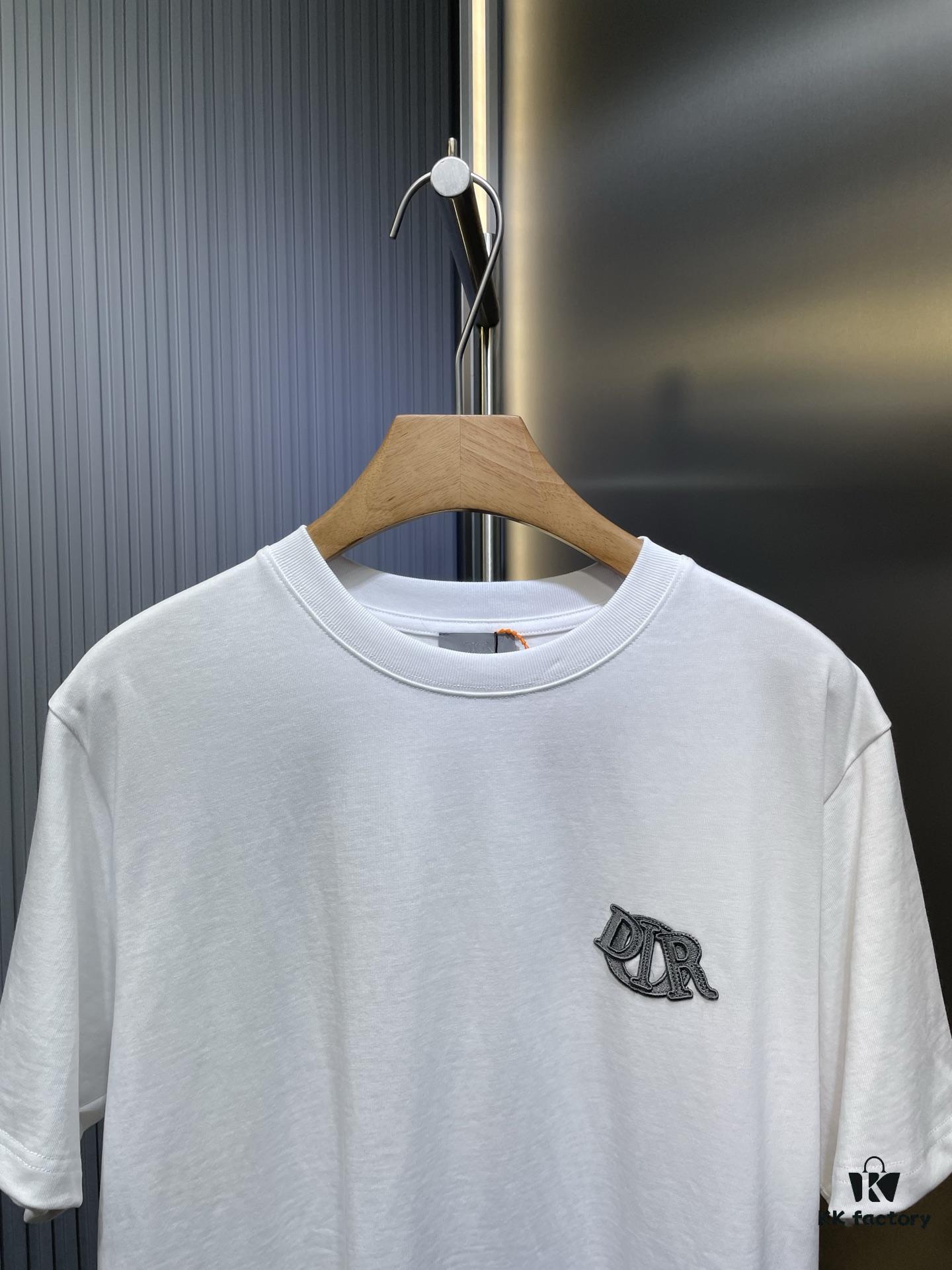 Dior Charm Logo Patch Short-Sleeve T-Shirt