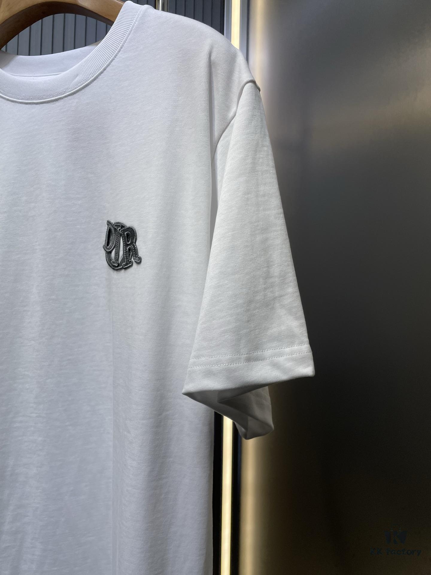 Dior Charm Logo Patch Short-Sleeve T-Shirt