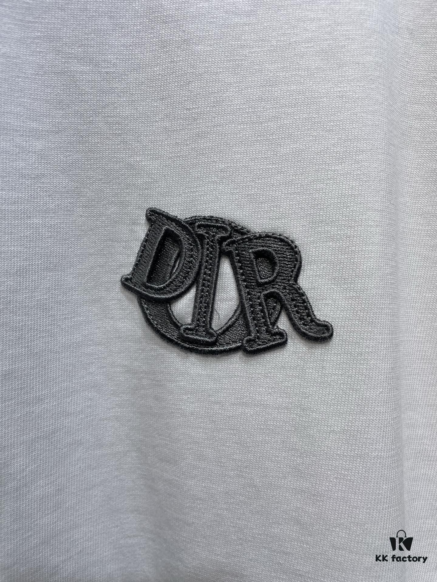 Dior Charm Logo Patch Short-Sleeve T-Shirt