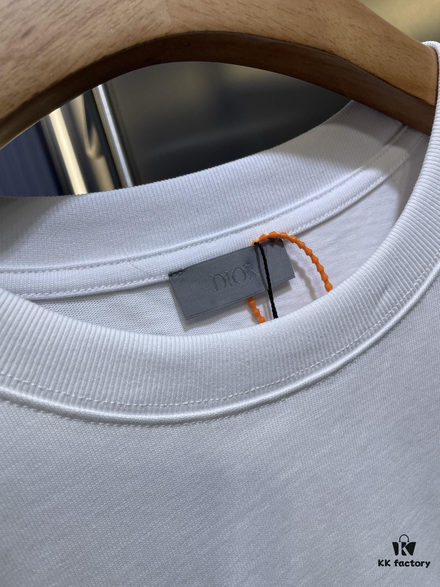 Dior Charm Logo Patch Short-Sleeve T-Shirt