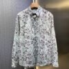 Dior 2025SS Spring-Summer New Mulberry Silk Twill Long-Sleeve Shirt, Original Custom Fabric, Smooth and Soft Texture, Relaxed Casual Fit, Loose Unisex Design, Flattering on All Body Types