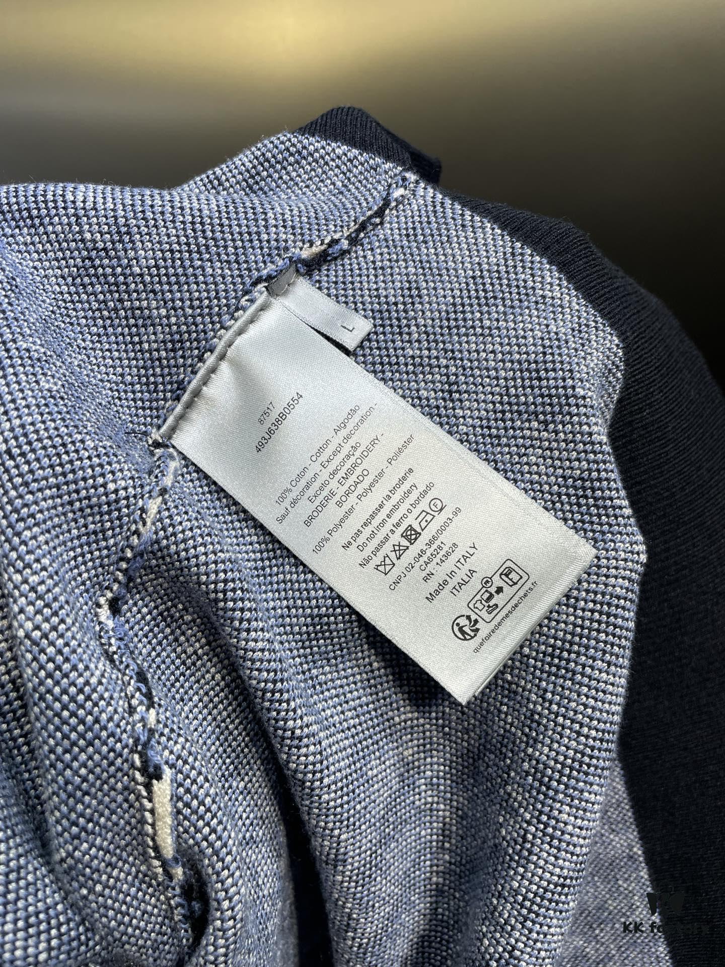 Dior Knit Jacquard Polo Shirt