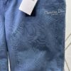 Dior 25SS New Summer Men's Wear Collection Solid Color Letter Embroidery Pure Cotton Denim Shorts