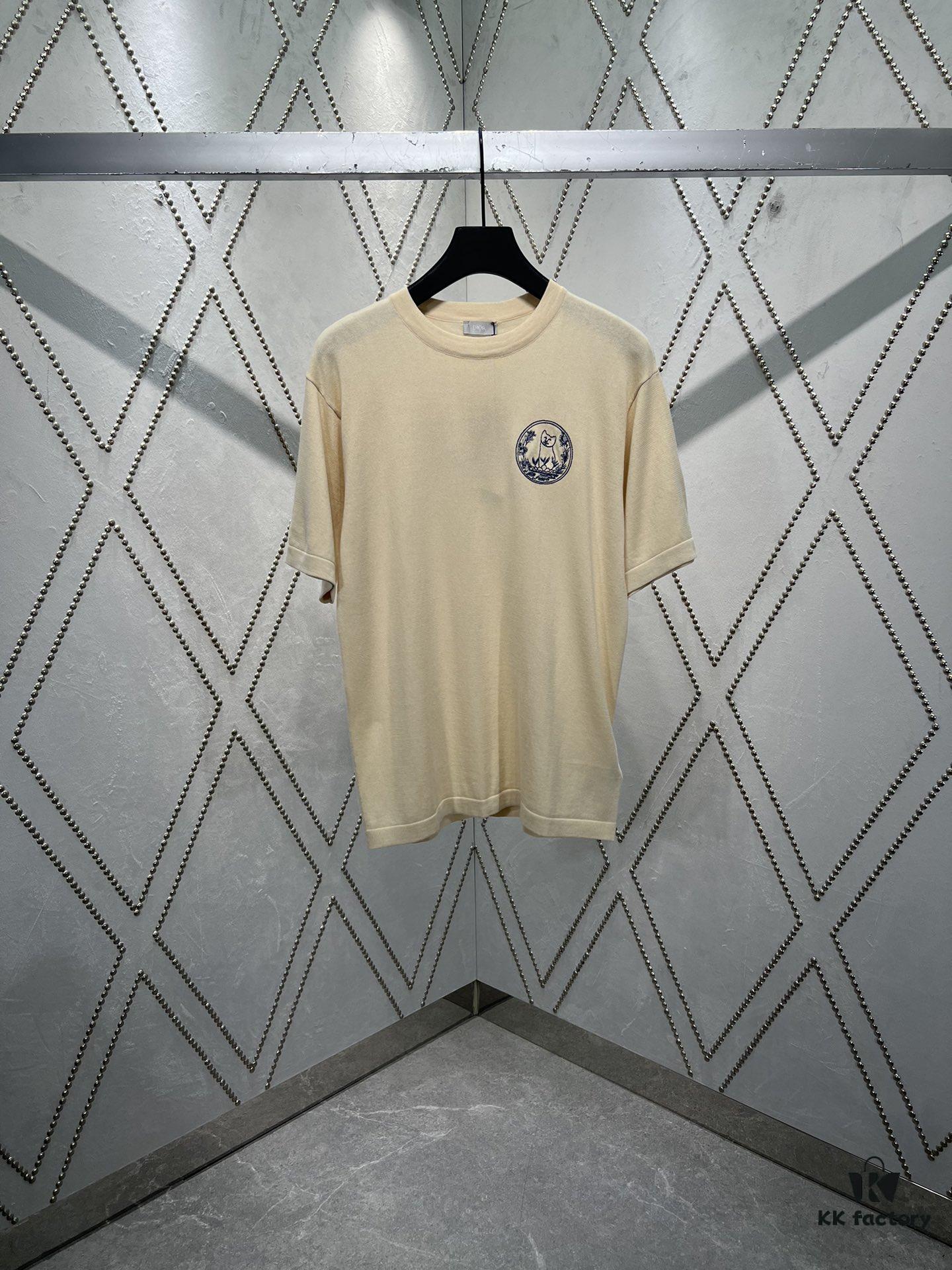 Dior 25SS New Arrivals Knit T-Shirt from the DIOR AND HYLTON NEL Collaboration Collection
