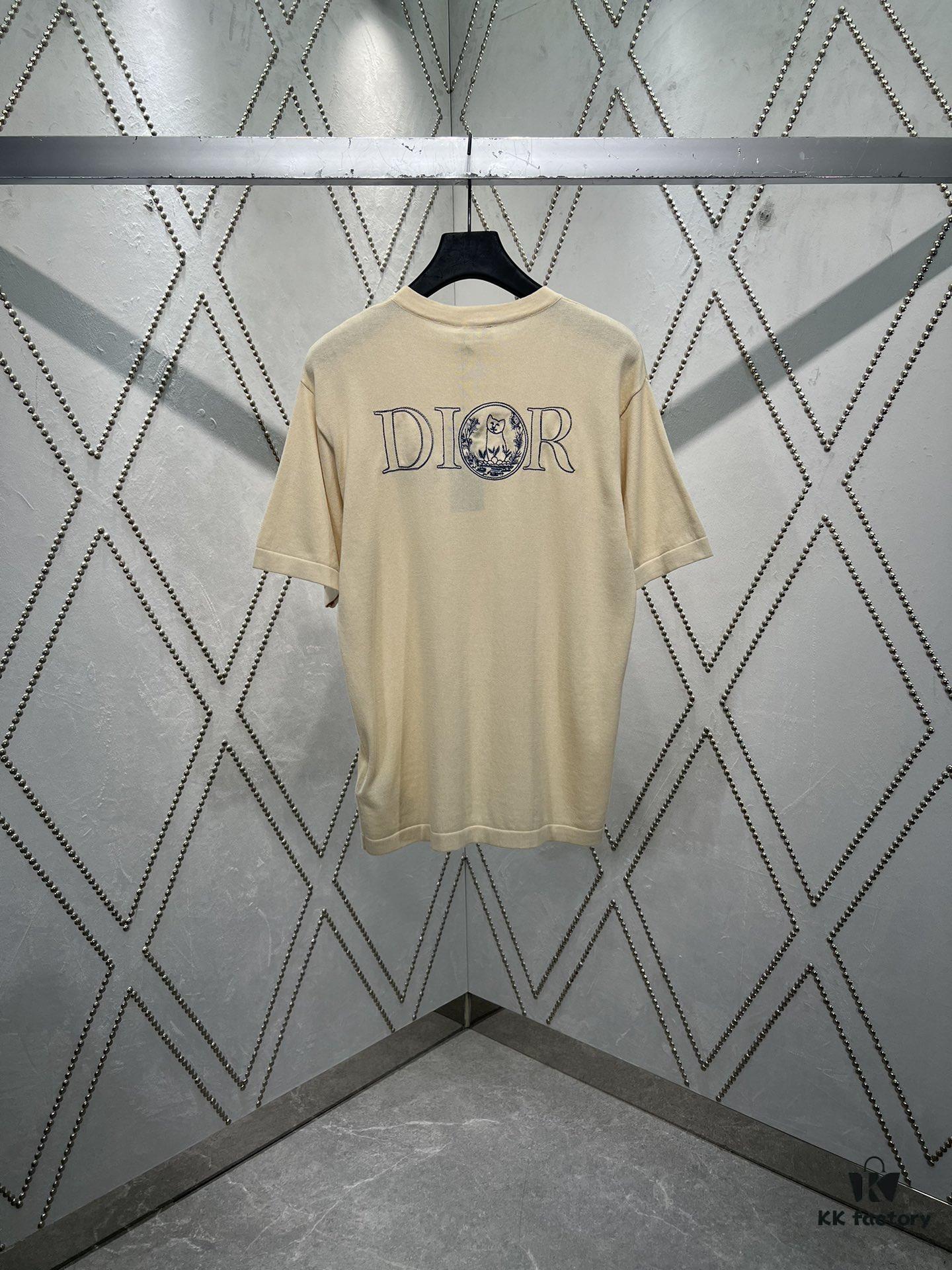 Dior 25SS New Arrivals Knit T-Shirt from the DIOR AND HYLTON NEL Collaboration Collection